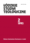 Łódzkie Studia Teologiczne 1993 (okładka)