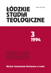 Łódzkie Studia Teologiczne 1994 (okładka)