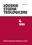 Łódzkie Studia Teologiczne 1995 (okładka)