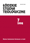 Łódzkie Studia Teologiczne 1998 (okładka)
