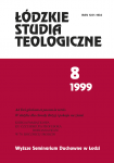 Łódzkie Studia Teologiczne 1999 (okładka)