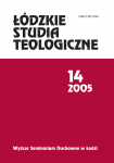 Łódzkie Studia Teologiczne 2005 (okładka)